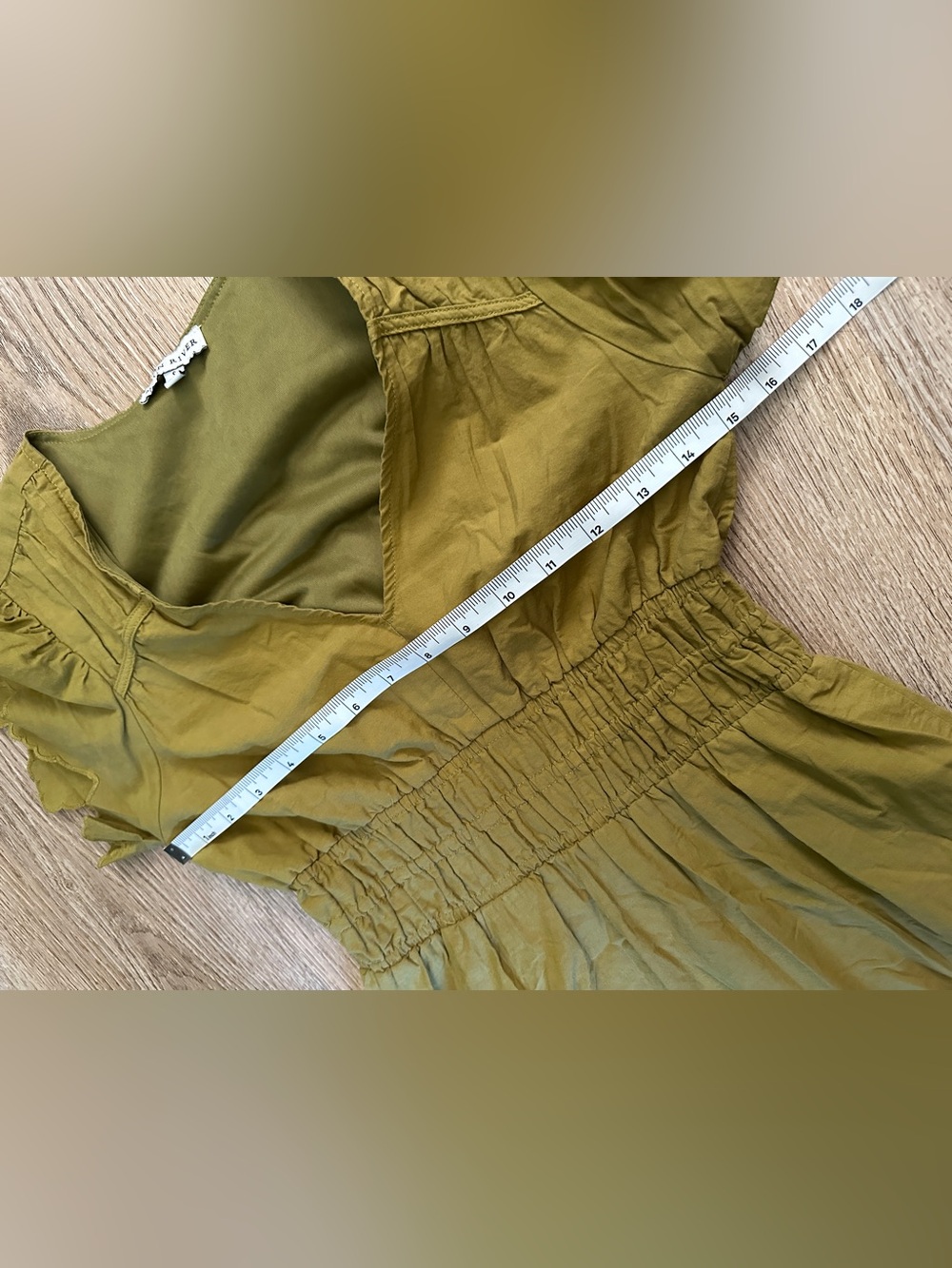 Moon River Green Eyelet Tiered Maxi Dress Small - Picture 9 of 11